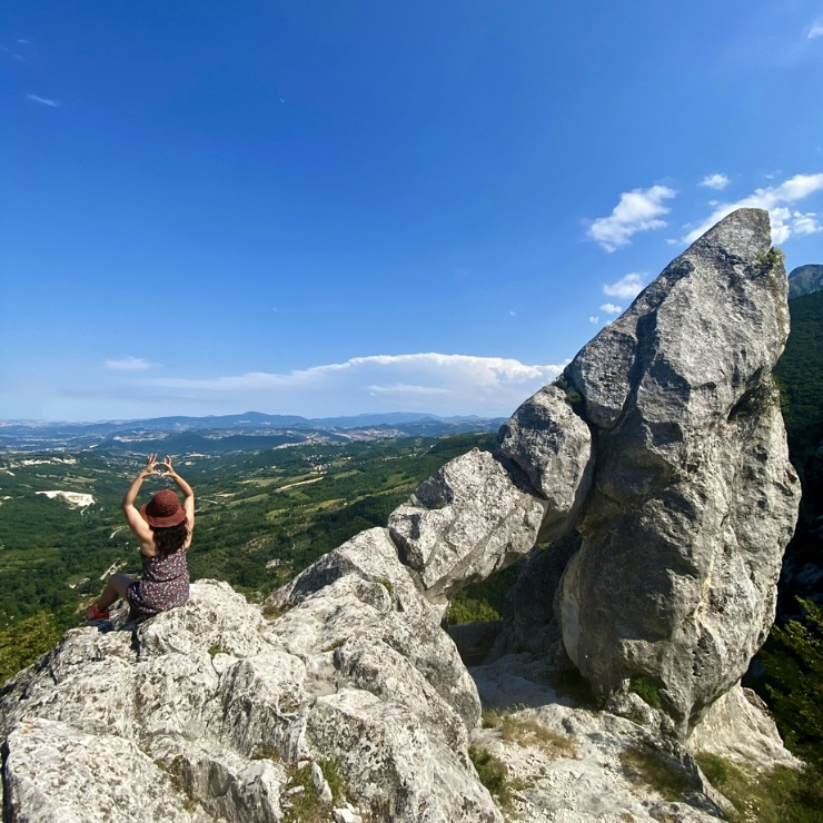 Belvedere Balzolo viewpoint Pennapiedimonte La Maiella National Park Abruzzo Italy