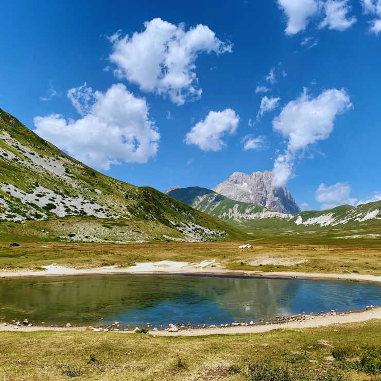 Vista panorámica del Gran Sasso - Abruzzo Italia