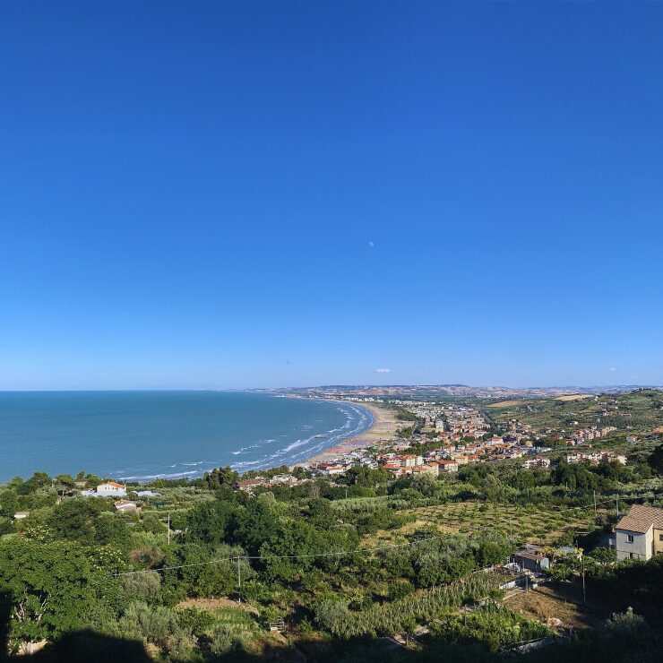 Panoramic view from the Loggia Amblingh - Vasto Abruzzo Italy