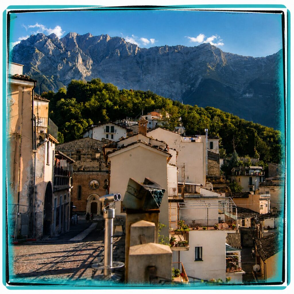 Castelli and its panoramic view