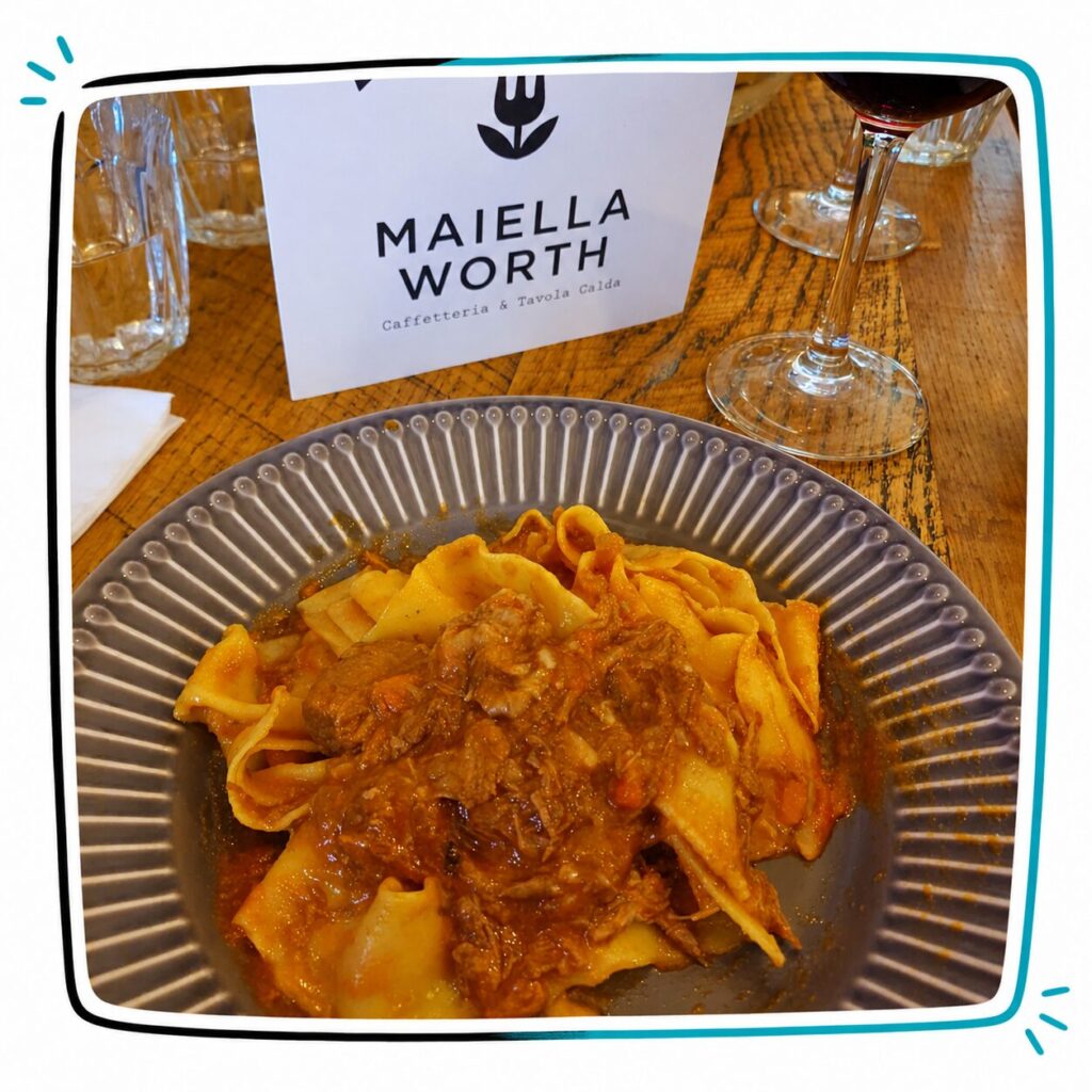 Spaghetti alla chitarra traditional dish of Abruzzo